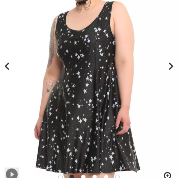 HOT TOPIC Galaxy Stars Space Constellations Reversible Dress Medium - Picture 7 of 13